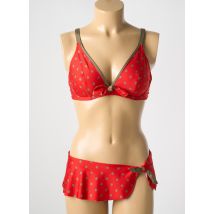 ANTIGEL - Maillot de bain 2 pièces rouge en polyester - Femme - Taille 70D - Modz