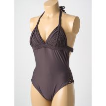PILYQ - Maillot de bain 1 pièce marron en polyamide - Femme - Taille 36 - Modz
