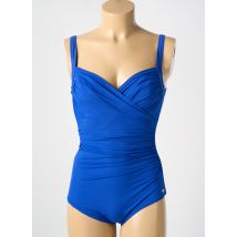 MIRADONNA - Maillot de bain 1 pièce bleu en polyamide - Femme - Taille 42 - Modz