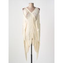 MILONGA - Robe courte beige en polyéthylène - Femme - Taille TU - Modz