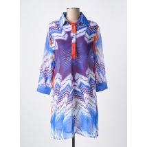 MIRADONNA - Robe de plage bleu en polyester - Femme - Taille 38 - Modz