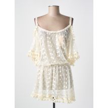 MILONGA - Robe de plage beige en viscose - Femme - Taille TU - Modz