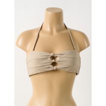 PILYQ - Haut de maillot de bain marron en polyamide - Femme - Taille 36 - Modz
