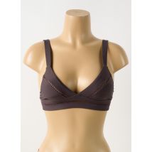 PILYQ - Haut de maillot de bain marron en polyamide - Femme - Taille 36 - Modz