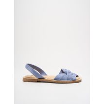 RIA MENORCA - Sandales/Nu pieds bleu en cuir - Femme - Taille 39 - Modz