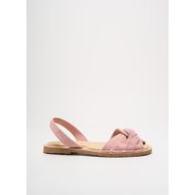 RIA MENORCA - Sandales/Nu pieds rose en cuir - Femme - Taille 38 - Modz