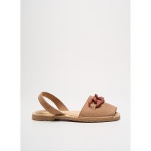 RIA MENORCA - Sandales/Nu pieds marron en cuir - Femme - Taille 41 - Modz