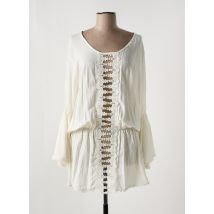 MILONGA - Robe de plage beige en viscose - Femme - Taille TU - Modz