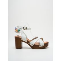 GIANCARLO - Sandales/Nu pieds blanc en cuir - Femme - Taille 40 - Modz