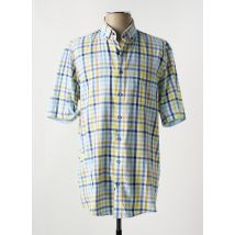 REDMOND - Chemise manches courtes bleu en coton - Homme - Taille M - Modz