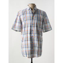 REDMOND - Chemise manches courtes bleu en coton - Homme - Taille M - Modz