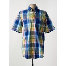 REDMOND - Chemise manches courtes bleu en coton - Homme - Taille M - Modz