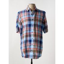 REDMOND - Chemise manches courtes bleu en coton - Homme - Taille M - Modz