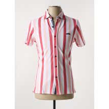 DELAHAYE - Chemise manches courtes orange en coton - Homme - Taille M - Modz