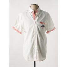 RUCKFIELD - Chemise manches courtes blanc en coton - Homme - Taille M - Modz