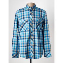REDMOND - Chemise manches longues bleu en coton - Homme - Taille M - Modz