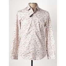 IZAC - Chemise manches longues beige en coton - Homme - Taille M - Modz