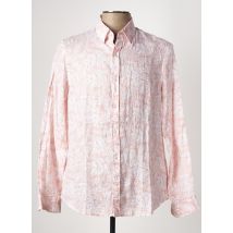 IZAC - Chemise manches longues orange en lin - Homme - Taille M - Modz