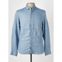IZAC - Chemise manches longues bleu en lin - Homme - Taille S - Modz