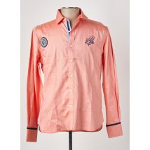 VESTIAIRES PRINCIPAUTE CANNOISE - Chemise manches longues orange en coton - Homme - Taille L - Modz