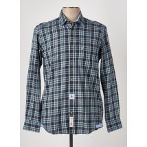 ARISTOW - Chemise manches longues bleu en coton - Homme - Taille M - Modz