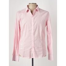 IDOLS MAGAZINES - Chemise manches longues rose en coton - Homme - Taille M - Modz
