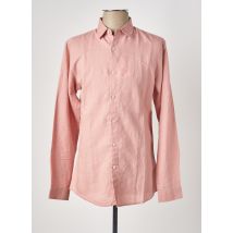 YVES ENZO - Chemise manches longues rose en lin - Homme - Taille S - Modz