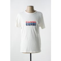 EL GANSO - T-shirt beige en coton - Homme - Taille S - Modz