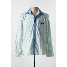 VESTIAIRES PRINCIPAUTE CANNOISE - Chemise manches longues bleu en coton - Homme - Taille L - Modz