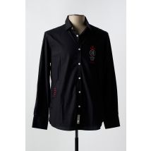 ARISTOW - Chemise manches longues noir en coton - Homme - Taille L - Modz