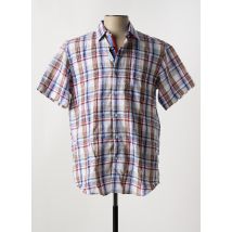 YVES ENZO - Chemise manches courtes bleu en coton - Homme - Taille L - Modz