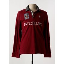 ARISTOW - Polo rouge en coton - Homme - Taille L - Modz