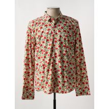 NUMEROLOGIE - Chemise manches longues rouge en coton - Homme - Taille 3XL - Modz