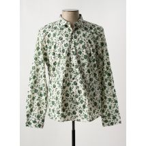 NUMEROLOGIE - Chemise manches longues vert en coton - Homme - Taille 3XL - Modz