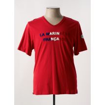 LA MARINIÈRE FRANÇAISE - T-shirt rouge en coton - Homme - Taille 3XL - Modz
