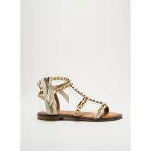 DICIOTTOPIU - Sandales/Nu pieds beige en cuir - Femme - Taille 38 - Modz