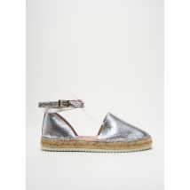 BRUMA - Espadrilles argent en cuir - Femme - Taille 41 - Modz