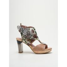 LAURA VITA - Sandales/Nu pieds beige en cuir - Femme - Taille 36 - Modz