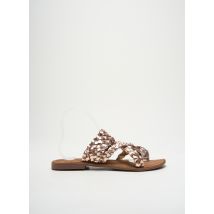 SANTAFE - Tongs rose en cuir - Femme - Taille 41 - Modz