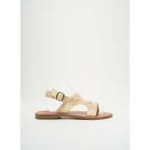 SANTAFE - Sandales/Nu pieds beige en cuir - Femme - Taille 41 - Modz