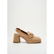 ALPE - Sandales/Nu pieds beige en cuir - Femme - Taille 39 - Modz