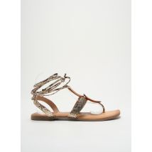 GIOSEPPO - Tongs or en cuir - Femme - Taille 39 - Modz