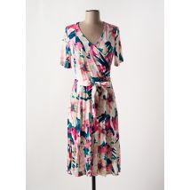 FRANK WALDER - Robe mi-longue rose en viscose - Femme - Taille 42 - Modz