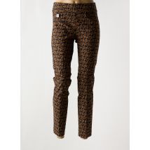 JOSEPH RIBKOFF - Pantalon slim marron en viscose - Femme - Taille 38 - Modz