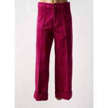 ESCORPION - Pantalon droit violet en coton - Femme - Taille 40 - Modz