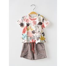 BOBOLI - Ensemble short blanc en coton - Garçon - Taille TU - Modz