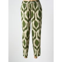 HOD - Pantalon droit vert en coton - Femme - Taille 38 - Modz