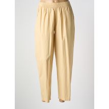 HOD - Pantalon droit beige en coton - Femme - Taille 38 - Modz