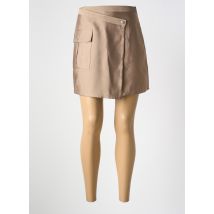 SECOND FEMALE - Jupe courte marron en polyester - Femme - Taille 34 - Modz