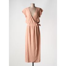 DROLATIC - Robe longue rose en lin - Femme - Taille 34 - Modz